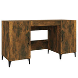Desk Smoked Oak 140x50x75 cm Engineered Wood 817552
