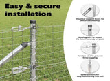 Ground Spike Fence Post 13 pcs Silver Powder-Coated Steel 42004267