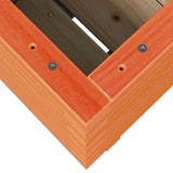 Garden Planter Wax Brown 40x40x49.5 cm Solid Wood Pine 3282511