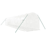 Greenhouse with Steel Frame White 20 m 10x2x2 m 3188031