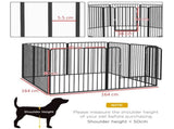 80cm 8 Panels Heavy Duty Dog Pen, Pet Playpen for Indoors, Outdoors, Small, Medium Dogs T3398P376296