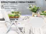 Set of Two Aluminium Folding Chairs - Light Grey T3398P327945