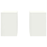 Plant Stand 2 pcs White 24 x 24 x 35 cm Steel 865807