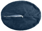 Cushion Cover 6 pcs HEERLEN Navy Blue 60 cm Corduroy 922934