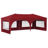 Pop-up Party Tent 575 x 288 x 245 cm Burgundy Oxford Fabric 42019895