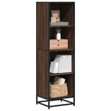 Book Cabinet Brown Oak 40x35x139 cm Engineered Wood 849128