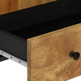 Highboard with Drawer 60x33x100 cm Solid Wood Mango&Iron 352936