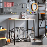 Adjustable Work Bench Frames 2 pcs Metal 55x cm Black 147931