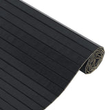 Rug Rectangular Black 100x400 cm Bamboo 376816