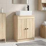 Bathroom Vanity with Sink Sonoma Oak 54 x 35 x 83 cm 890132
