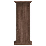 ZNTS Plant Stand Brown Oak 33x33x80 cm Engineered Wood 852975