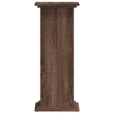 ZNTS Plant Stand Brown Oak 33x33x80 cm Engineered Wood 852975