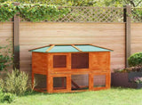 Animal Rabbit Cage Double Floor Wood 170849