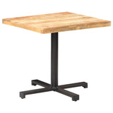 Bistro Table Square 80x80x75 cm Rough Mango Wood 320268