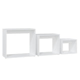 Nesting Tables 3 pcs White Engineered Wood 808576