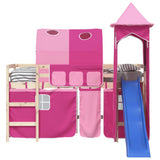 Curtains for Loft Bed with Tunnel and Tower Pink 835921