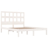 Bed Frame without Mattress White 120x200 cm Solid Wood Pine 3104474