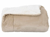 Throw Blanket Beige 150 x 200 cm 1.64 kg Fleece 42016974