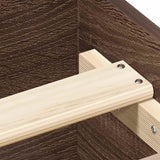 Bed Frame without Mattress Brown Oak 135x190 cm Double 3203795