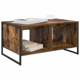 Coffee Table Smoke Oak 80 x 50 x 40 cm Engineered Wood 886434
