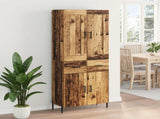 Highboard 2 pcs Old Wood Engineered Wood 3415669