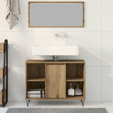 Bathroom Cabinet Artisan Oak 80 x 33 x 60 cm Engineered Wood 873896