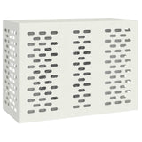 Air Conditioner Cover White 110 x 50 x 80 cm Steel 865905