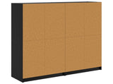 Highboard 2 pcs Black Oak 68 x 37 x 142 cm Engineered Wood 3402646