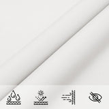 Sun Shade Sail White 7x5x5 m 100% Polyester Oxford 4001005