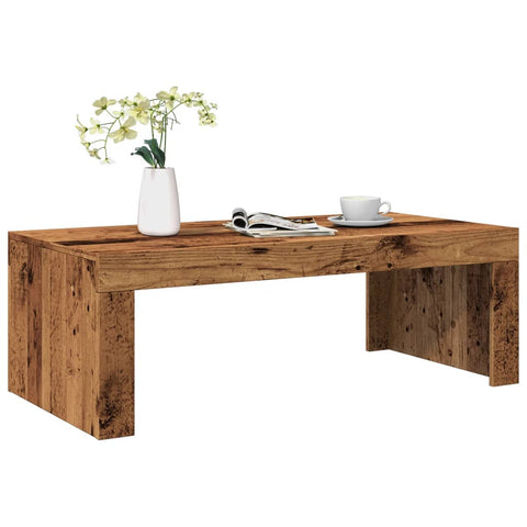 ZNTS Coffee Table Old Wood 102x50x35 cm Engineered Wood 856682