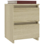 ZNTS Bedside Cabinets 2 pcs Sonoma Oak 30x30x40 cm Engineered Wood 800520