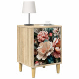 Bedside Cabinet BORNE 2 pcs Sonoma Oak 36 x 33 x 50 cm 8007204