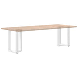 Dining Table Legs T-Shaped 2 pcs White 50x35x cm Steel 4013049