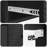 Wall-Mounted Bedside Cabinet 2 pcs Black 34.5 x 33 x 20 cm 898598