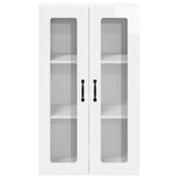 Wall Glass Cabinet LUCCA High Gloss White 60 x 31 x 100 cm 885179