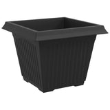 Plant Pots 24 pcs Black 43 x 43 x 33.5 cm Plastic 3403317