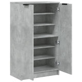 Shoe Cabinet Concrete Grey 59x35x100.5 cm Engineered Wood 811443