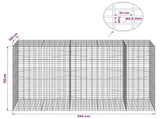 Gabion with 3.5 mm Wire and 5x10 cm Mesh 250x100x150 cm 3462935