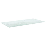 Table Top White Tempered Glass Medium Durable Coffee Table Top 322258