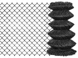 Chain Link Fence Steel 25x0.8 m Grey 142428