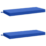 2-Piece Bench Cushions SOEST 2 pcs 100% Polyester Royal Blue 950215
