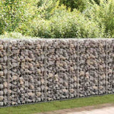 Gabion Wall with Covers Galvanised Steel 150x60x100 cm 147814