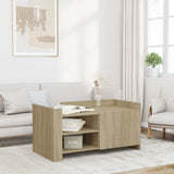 ZNTS Coffee Table Sonoma Oak 100x50x50 cm Engineered Wood 848362