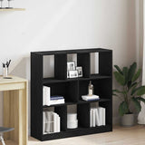 Book Cabinet Black Oak 97.5x29.5x100 cm Engineered Wood 862403