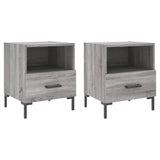 Bedside Cabinets 2 pcs Grey Sonoma 40x35x47.5 cm Engineered Wood 827449