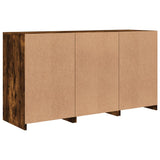 Sideboard with LED Lights Smoked Oak 123x37x67 cm 3209062
