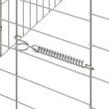 Rabbit Cage Silver 600 x 78 x 78 cm Galvanised Steel 42019235