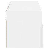 TV Wall Cabinet White 80x30x30 cm Engineered Wood 836868