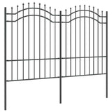 Garden Fence Woerden Grey 240 x 190 cm Powder-coated steel 42003961