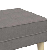 Bench with Cushion Taupe 113 x 57 x 39 cm Fabric 42001940